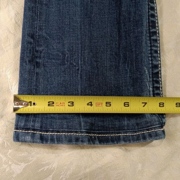 Miss Me Jeans Womens 26 Lowrise Bootcut Stretchy Distressed Embellished Y2K - Picture 12 of 12